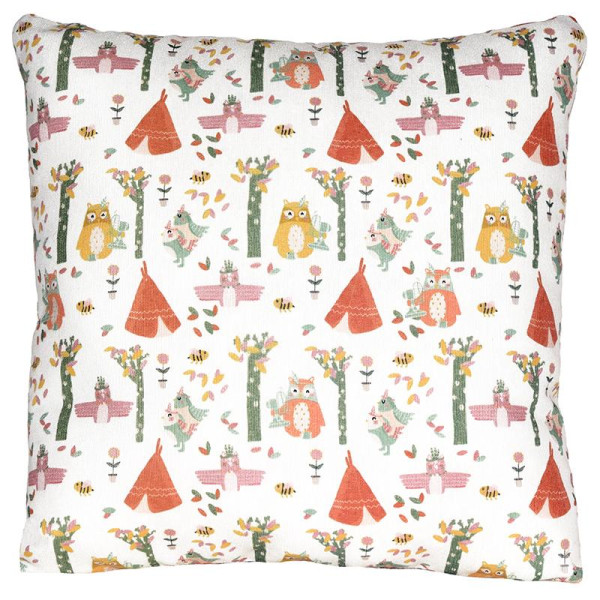 Μαξιλάρι τετράγωνο με θέμα ινδιάνικο