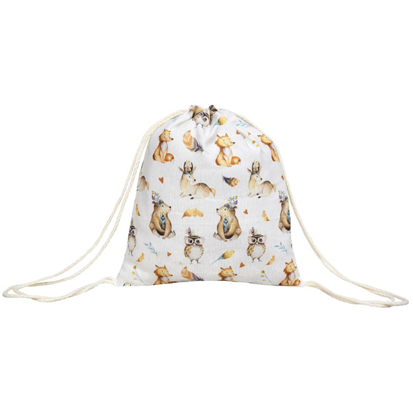 Σακίδιο πλάτης με σχεδιασμένα ζώα του δάσους