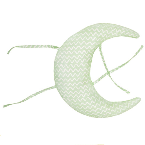 Μαξιλάρι φεγγάρι για πάντα με βεραμάν ύφασμα chevron