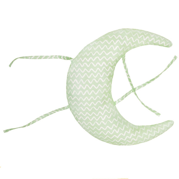 Μαξιλάρι φεγγάρι για πάντα με βεραμάν ύφασμα chevron