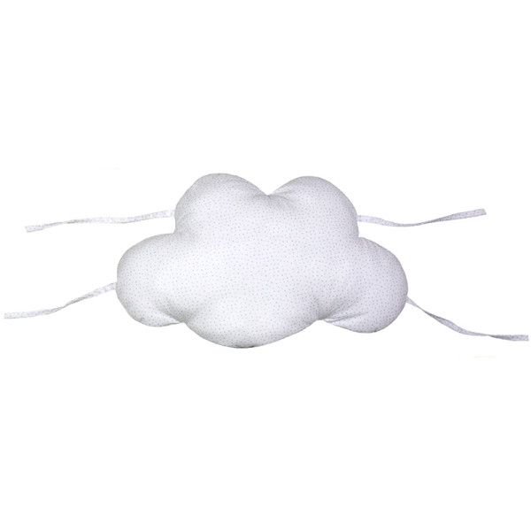 Μαξιλάρι συννεφάκι για πάντα κούνιας με σιέλ πουά