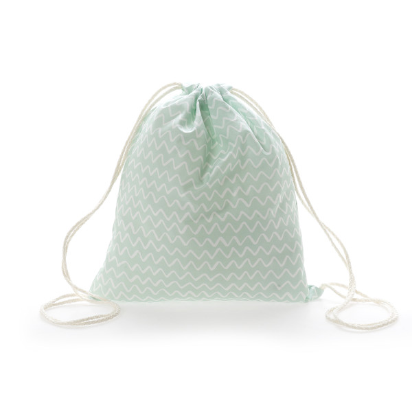 Παιδική τσάντα πλάτης στο χρώμα της μέντας σεβρόν