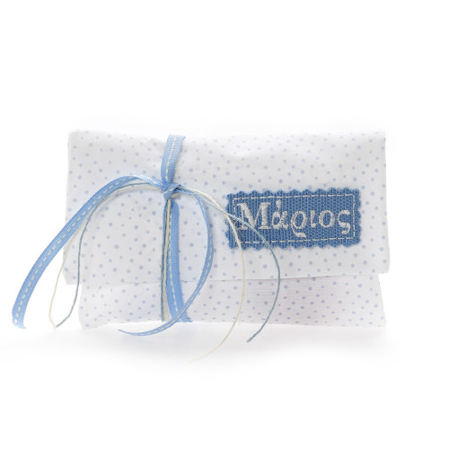 Χειροποίητη μπομπονιέρα βάπτισης σε σχήμα φακέλου