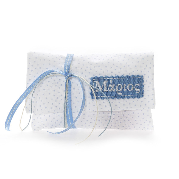 Χειροποίητη μπομπονιέρα βάπτισης σε σχήμα φακέλου