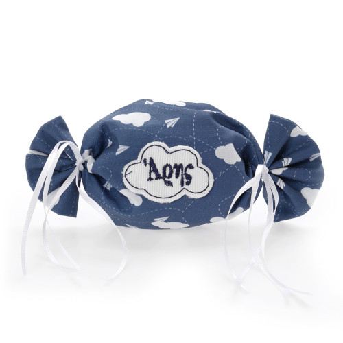 Μπομπονιέρα βάπτισης σε σχήμα καραμελίτσας