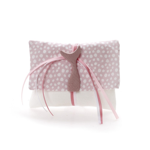 Φάκελος μπομπονιέρα με ρομαντική διάθεση σε χρώμα ροζ