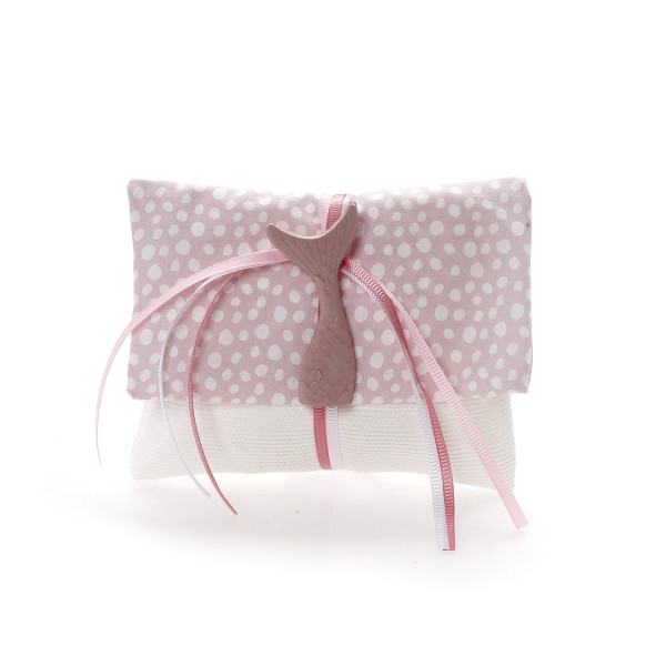 Φάκελος μπομπονιέρα με ρομαντική διάθεση σε χρώμα ροζ