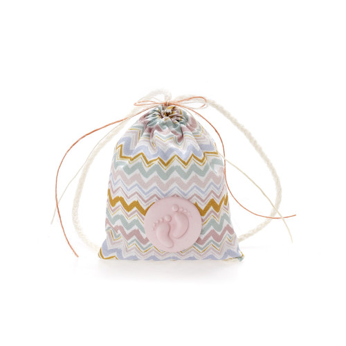 Ρομαντικό πουγκάκι μπομπονιέρα με μοντέρνα χρώματα