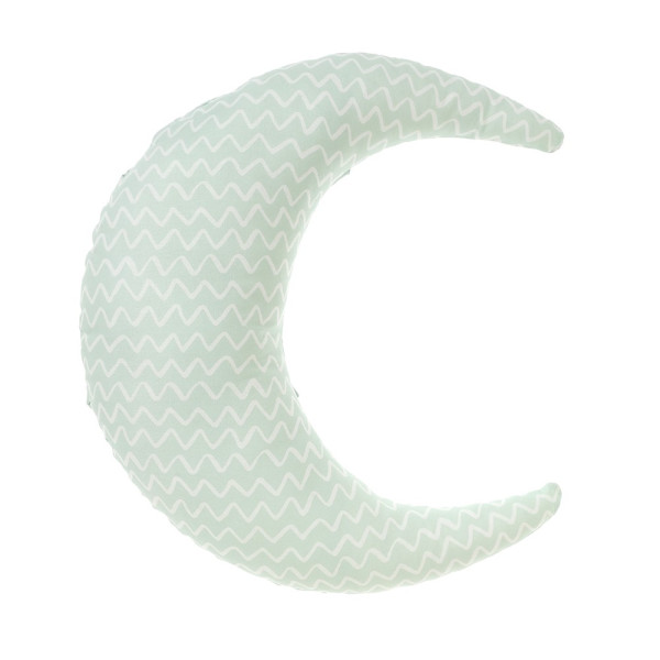 Μαξιλάρι διακόσμησης μισοφέγγαρο σε χρώμα μέντας