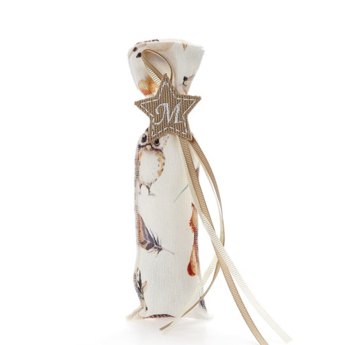 Υφασμάτινο πουγκί μπομπονιέρα με χαριτωμένα ζώα