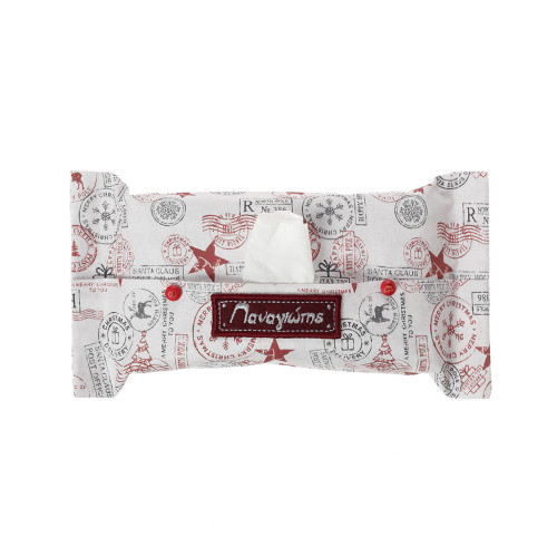 Θήκη μωρομάντηλων με όνομα και Xmas διάθεση