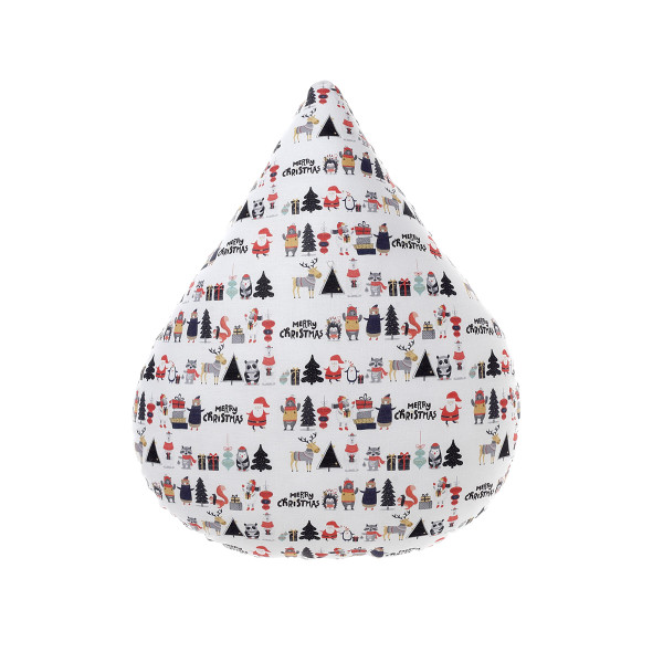 Σταγόνα μαξιλάρι με παιδικό χριστουγεννιάτικο ύφασμα