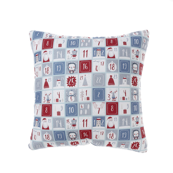 Τετράγωνο μαξιλάρι με ύφασμα ημερολόγιο