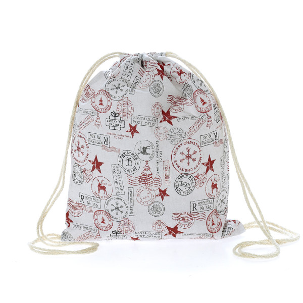 Παιδικό σακίδιο πλάτης με ύφασμα "Tαχυδρομείο Santa Claus"