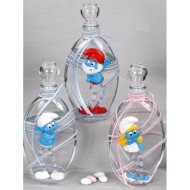 Μπουκάλι λαδιού για βάπτιση με τα Στρουμφάκια 